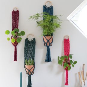 DIY Macrame Pattern Plant Hanger Bali