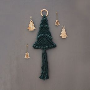 DIY Makramee-Set Weihnachtsbaum Wandbügel Pine