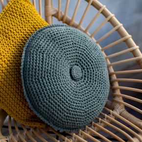 DIY Crochet Kit Round Cushion Estoril Aspen