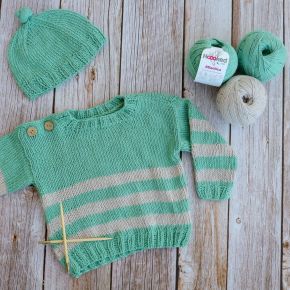 DIY Breipatroon Baby Truitje Cali 