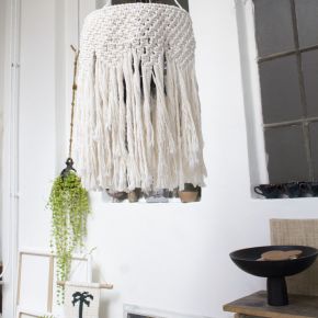 DIY Macramé Pattern Lampshade Borneo