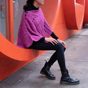 DIY Crochet Pattern Poncho Bergamo