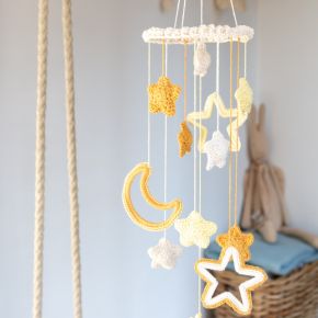 DIY Kit de Crochet Mobile avec Étoiles Kailua Almond