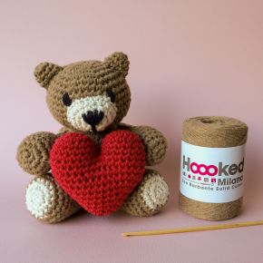 DIY Crochet Pattern Teddy Bear with Heart Valentino 