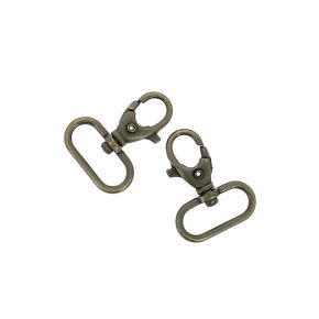 Set von 2 Karabiner Verschluss – Rustic Gold