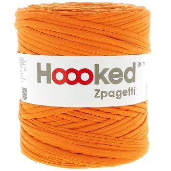 Zpagetti Cotton Yarn Orange Pillow