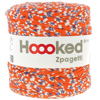 Zpagetti Cotton Yarn Orange Flowers