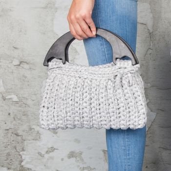 DIY Crochet Kit Zpagetti bag Milano Grey