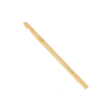 Aguja de crochet de bamb&uacute; 10 mm