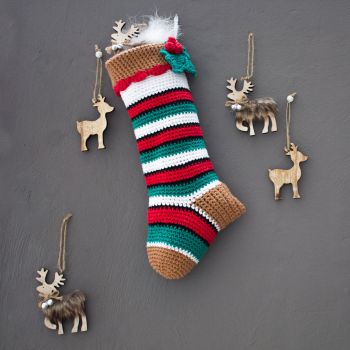 DIY kit de crochet chaussette de No&euml;l