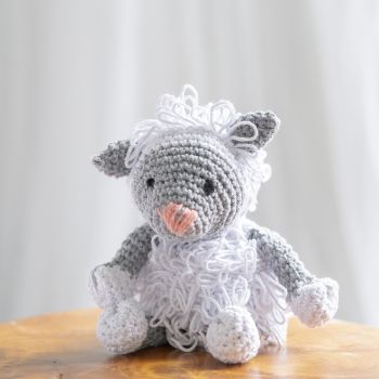 DIY Crochet Kit Lamb Lewy Eco Barbante