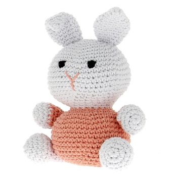 DIY Crochet Kit Bunny Eco Barbante Apricot