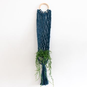 DIY Macrame Kit Planthanger Bali Petrol