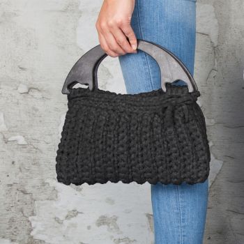 DIY Crochet Kit Zpagetti bag Milano Anthracite