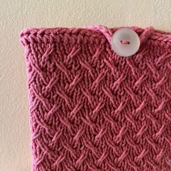 DIY Knitting Pattern Book Cover Krabo