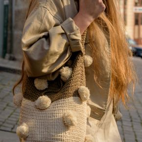 DIY Kostenlose Häkelanleitung Pom Pom Tasche Aruba