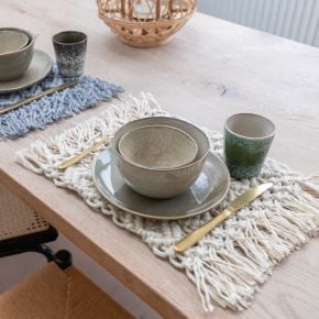 DIY Makramee-Set Tischset Ponza Vanilla Cream