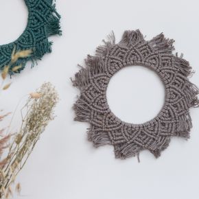 DIY Makramee-Set Wandbehang Elba Taupe