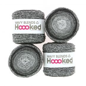 Ensemble de 4 bobines Wavy Blends Anthracite Stone