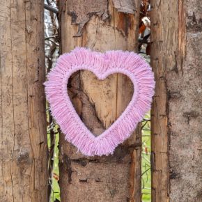 DIY Kostenlose Makramee-Anleitung Wandbehang Heart & Love