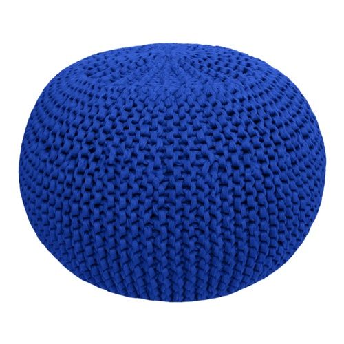 DIY Crochet & Knit Kit Zpagetti Pouf Electric Blue