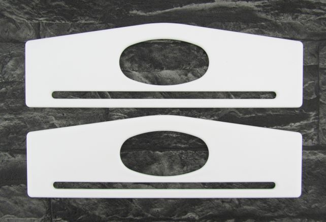 Rectangular White Handle