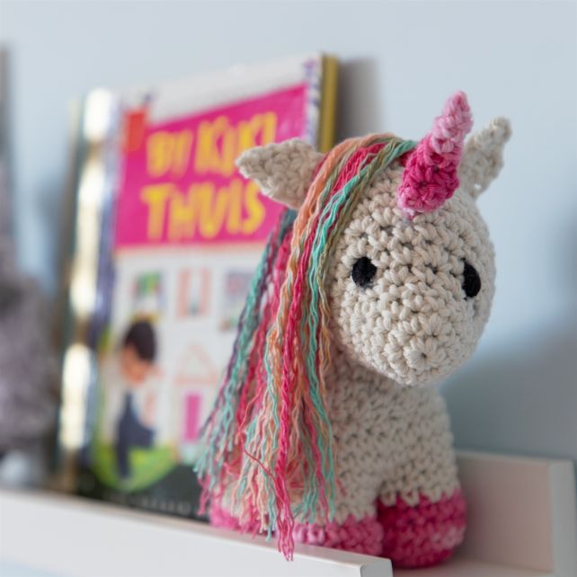 DIY Patrón De Ganchillo Unicornio Nora Eco Barbante