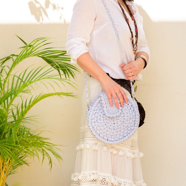 DIY Crochet pattern Round Bag Cava
