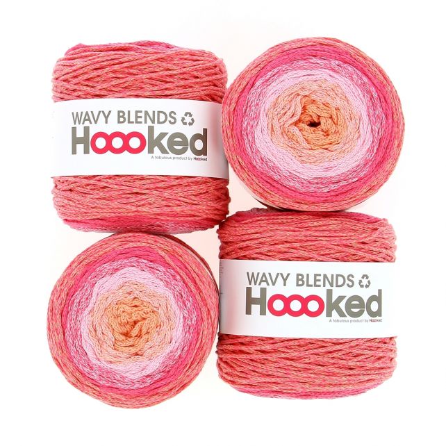 Wavy Blends Iced Pink set 4 bobbins