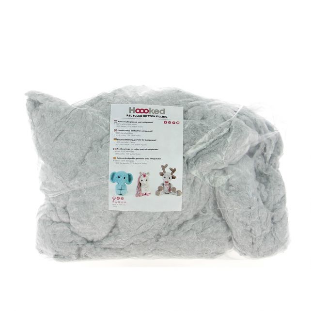 Rembourrage en coton ouaté 100% recyclé - « Grey » - 1KG