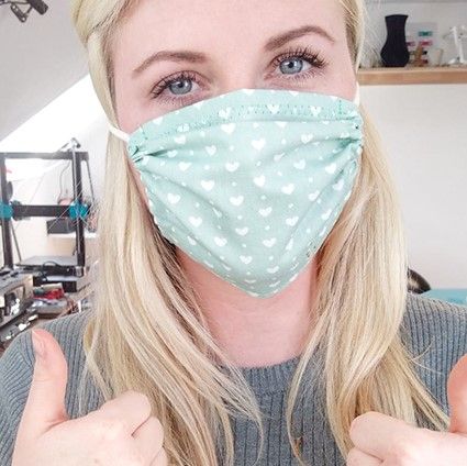 DIY Free Sewing Pattern Face Mask