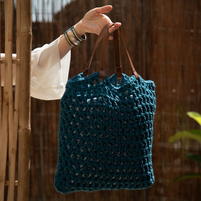 DIY Crochet Kit Tiago Bag Petrol