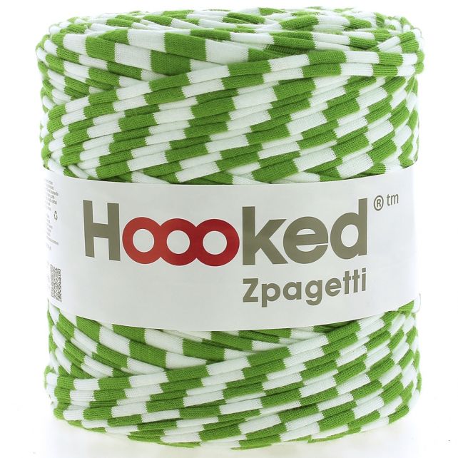 Zpagetti Cotton Yarn Green Stripes