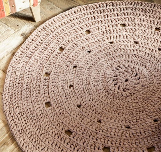 DIY Crochet Pattern Round Rug Zpagetti