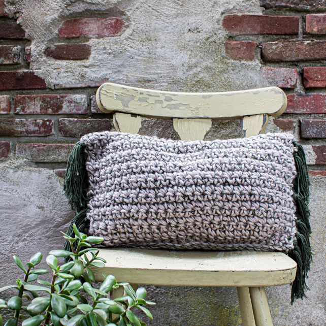 DIY Haakpatroon Buitenkussen Madeira