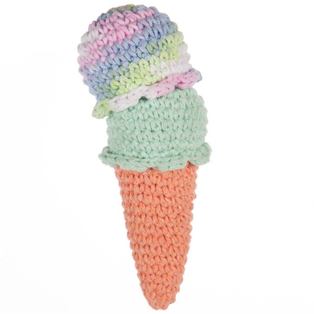 DIY Crochet Pattern Ice Cream Cone Eco Barbante