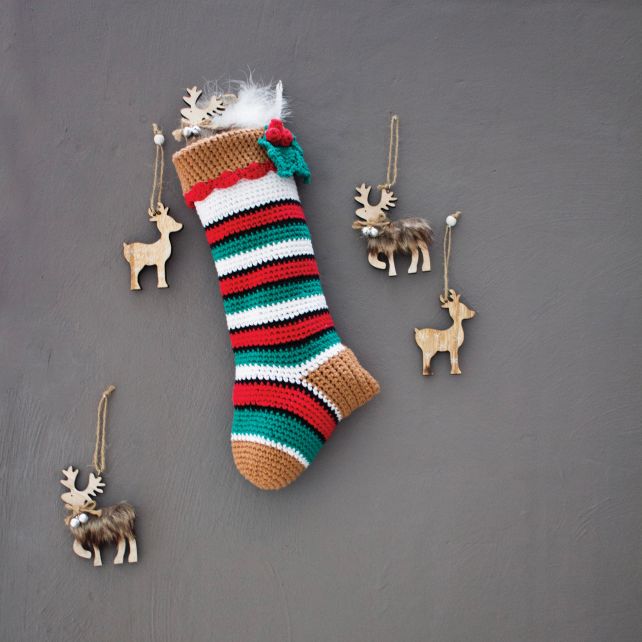DIY Crochet Pattern Christmas Stocking