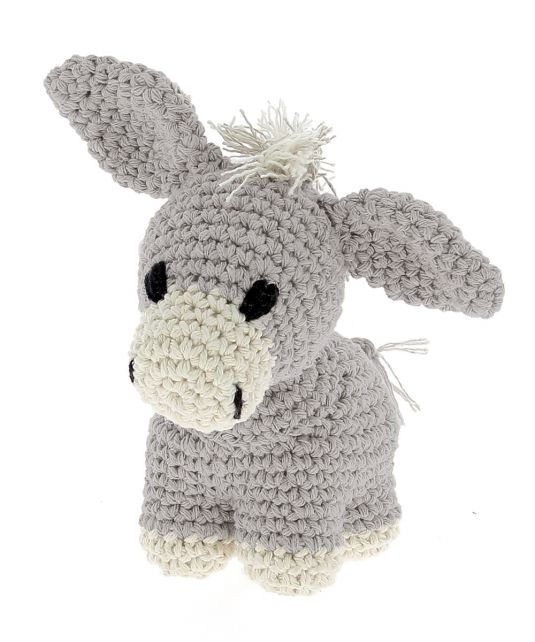 DIY Crochet kit Donkey Joe Eco Barbante Gris
