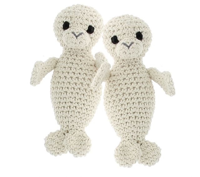 DIY Haakpakket Zeehondjes Paco&Pingo Eco Barbante Almond