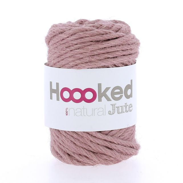 Jute naturelle moyenne coloris Tea Rose