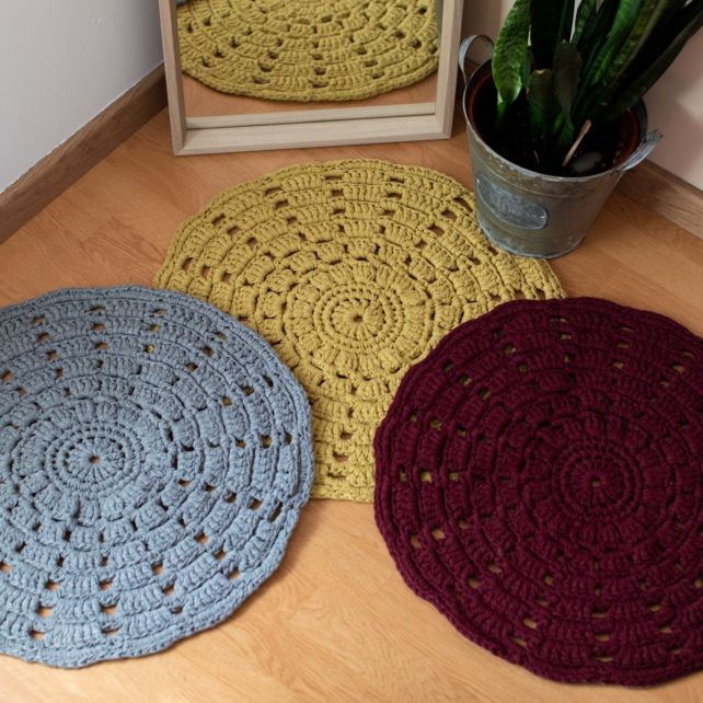 DIY Crochet Pattern RibbonXL Mandala Rug
