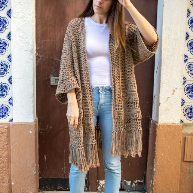 DIY Crochet Pattern Sandbanks Duster Cardigan