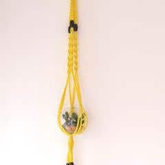 DIY Kit Zpagetti Macramé Hanging Basket Lemon Yellow