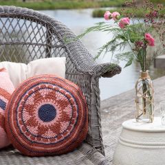DIY Kit de Crochet Cojín de Tapestry redondo Ariana