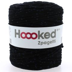 Zpagetti Cotton Yarn Black & blue points