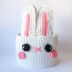 DIY Crochet Kit Easter Bunny Basket