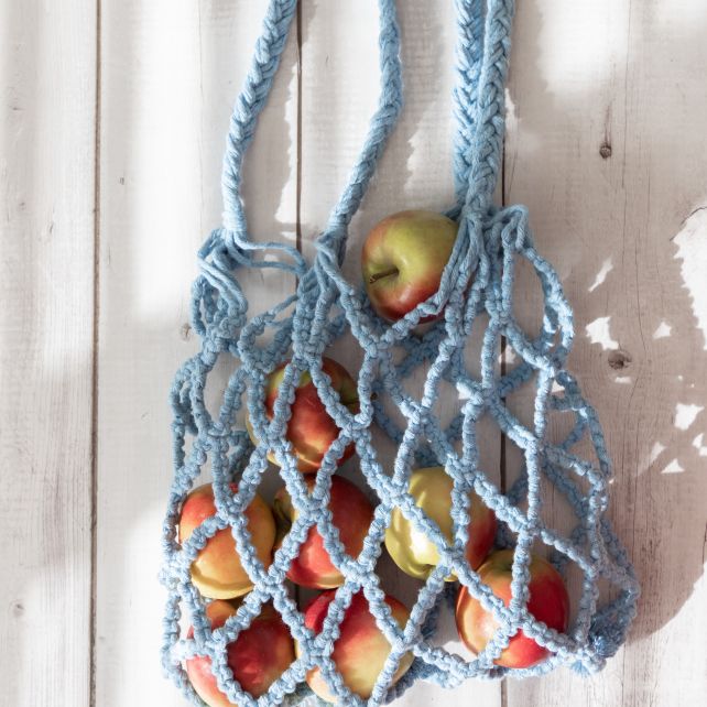 Poignées Sac Bambou Fibre-Craft 5x7 – Macramé Crochet Vintage