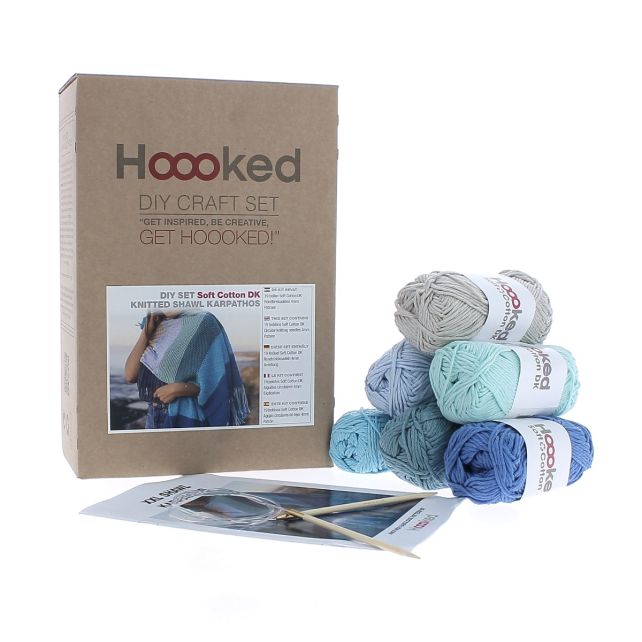 DIY Knitting Kit XXL Shawl Karpathos - Hoooked