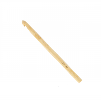 Aguja de crochet de bambú 10 mm