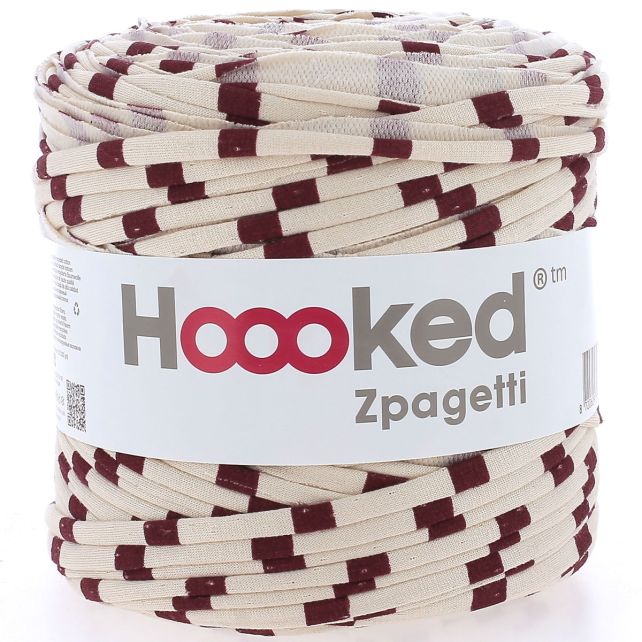 Zpagetti Cotton Yarn Bordeaux Lines